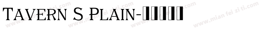 Tavern S Plain字体转换